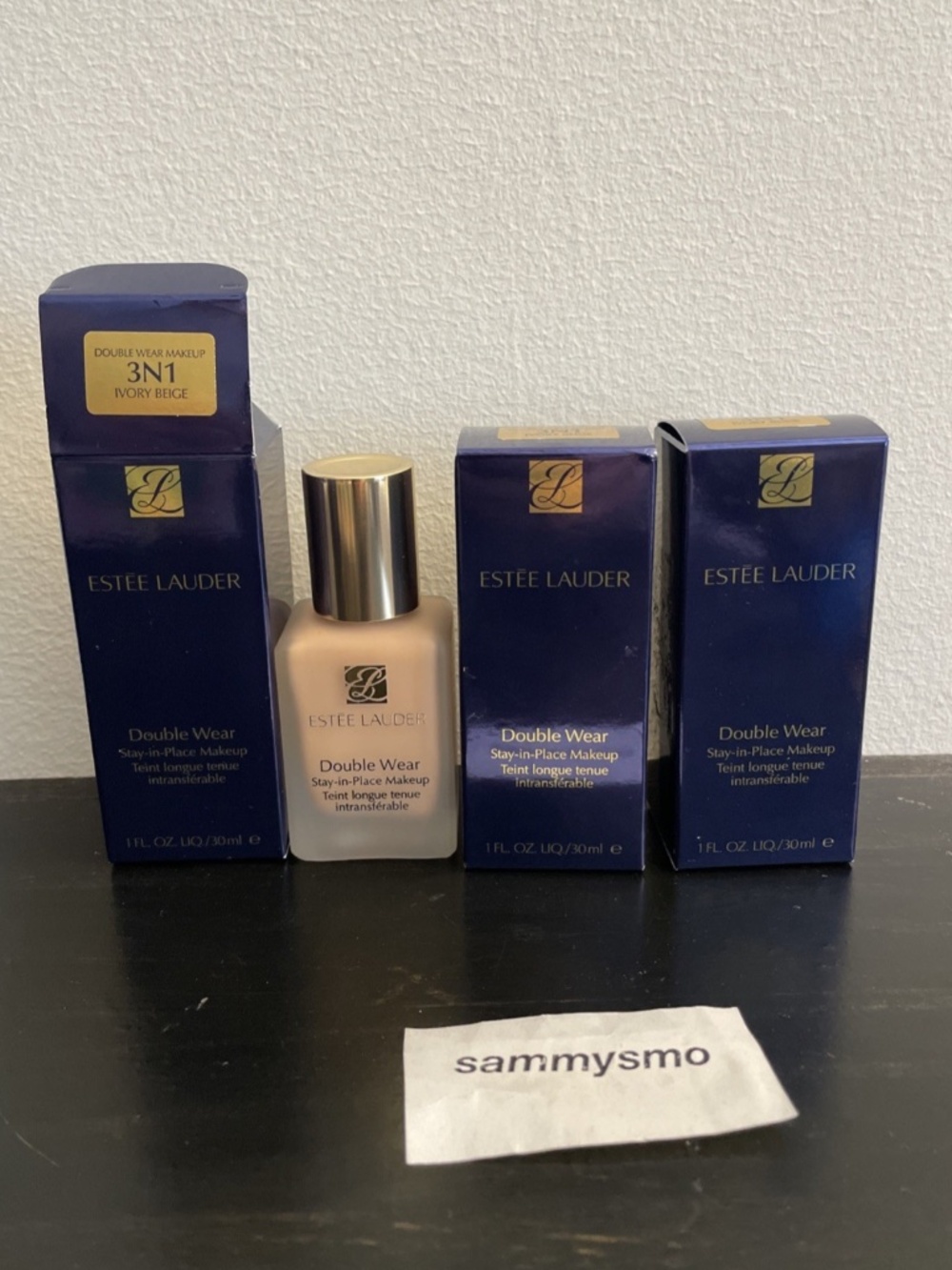 Estee Lauder Double Wear Stay In Place Foundation Ivory Beige 3N1, x3 ORIGINAL